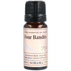 Nikura Four Bandits essential oil bottle on a white background by White Cove UK