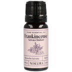 Nikura Frankincense essential oil bottle on a white background by White Cove UK