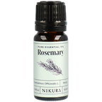 Nikura Rosemary essential oil bottle on a white background by White Cove UK