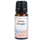 Nikura Sweet Dreams essential oil bottle on a white background by White Cove UK