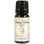Nikura Ylang Ylang Complete essential oil bottle on a white background by White Cove UK